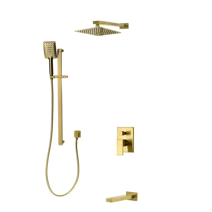 Kodaen MADISON serie. 3-WAY pressure balanced shower faucet. F55123BG-W10ATS Brushed Gold