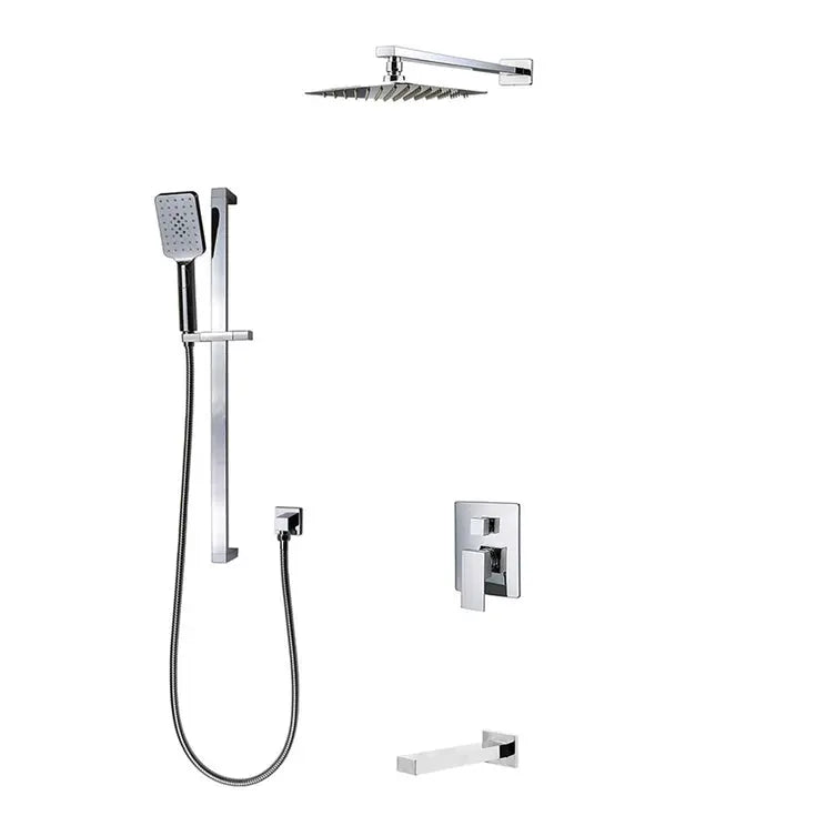 Kodaen MADISON serie. 3-WAY pressure balanced shower faucet. F55123CP-W10ATS Chrome