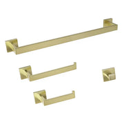 Kodaen MADISON serie. 4-pic bathroom hardware set in brushed gold.