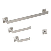 Kodaen MADISON serie. 4-pic bathroom hardware set in brushed nickel.