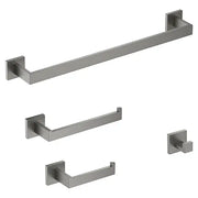 Kodaen MADISON serie. 4-pic bathroom hardware set in graphite black.