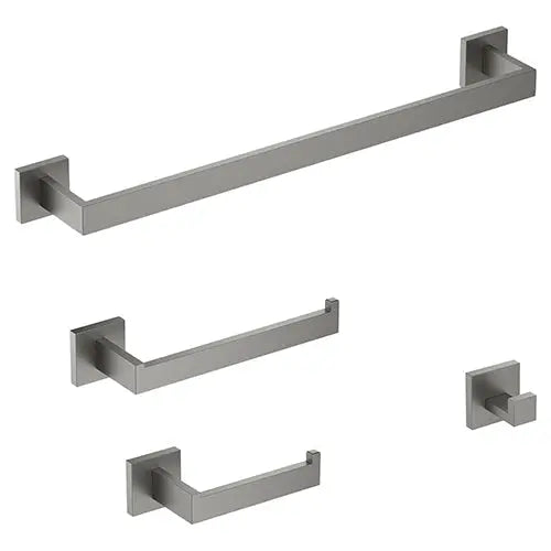 Kodaen MADISON serie. 4-pic bathroom hardware set in graphite black.