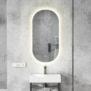 Kodaen MODERNO Framless Oval Backlit LED mirror. 20"Wx40"H
