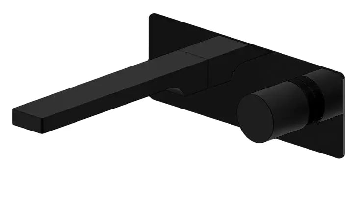 Kodaen MODERNO Wallmount Bathroom Faucet in matte black.