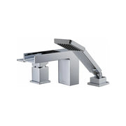 Kodaen NIAGRA Three Holes Deckmount Bathtub Filler Bathroom 3-hole deckmount tub filler. Polished chrome.