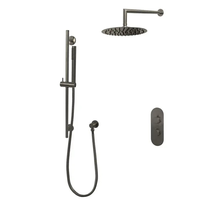 Kodaen NOHO serie. 2-way thermostatic shower faucet. F56200GG-W10AZ  Graphite Black