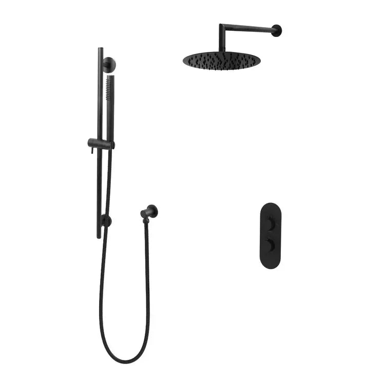 Kodaen NOHO serie. 2-way thermostatic shower faucet. F56200MB-W10AZ  Matte Black