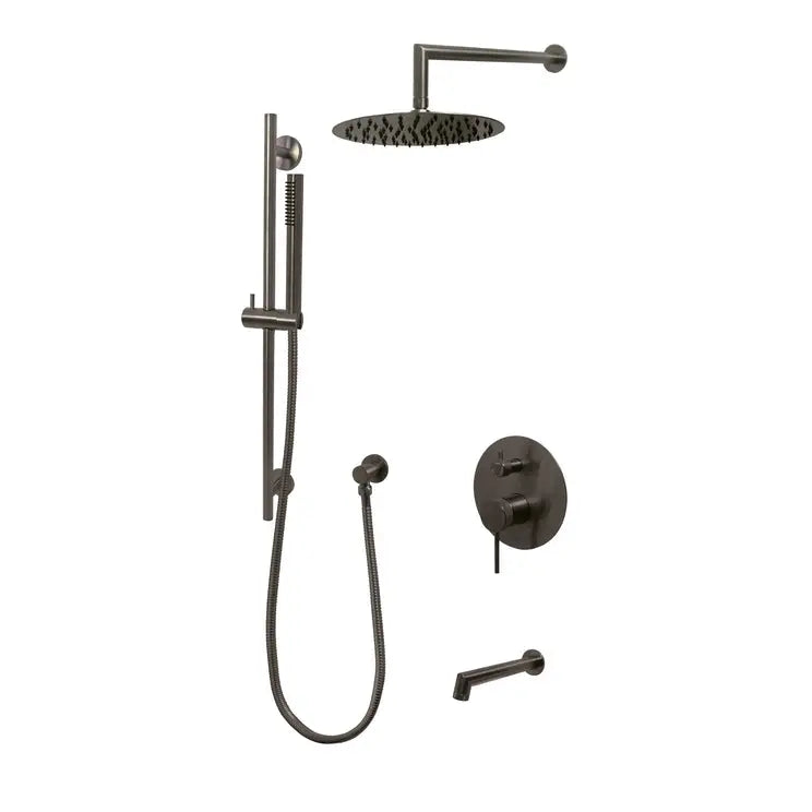 Kodaen NOHO serie. 3-way pressure balanced shower faucet. F55200GG-W10ATS  Graphite Black