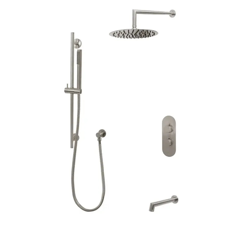 Kodaen NOHO serie. 3-way thermostatic shower faucet.  F57200BN-W10ATS Brushed Nickel