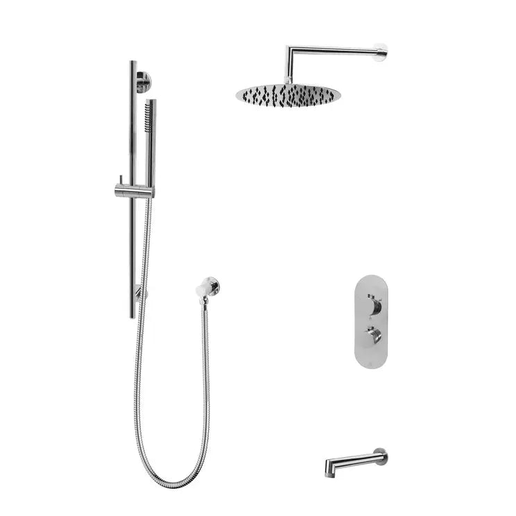 Kodaen NOHO serie. 3-way thermostatic shower faucet. F57200CP-W10ATS Chrome