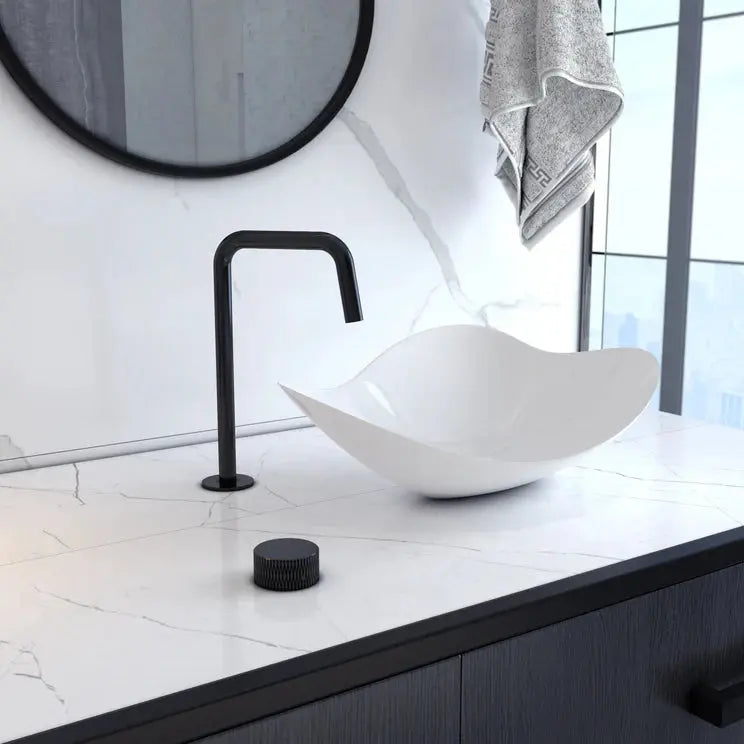 Kodaen NoHo 2-piece Vessel Sink Bathroom Faucet Matte Black