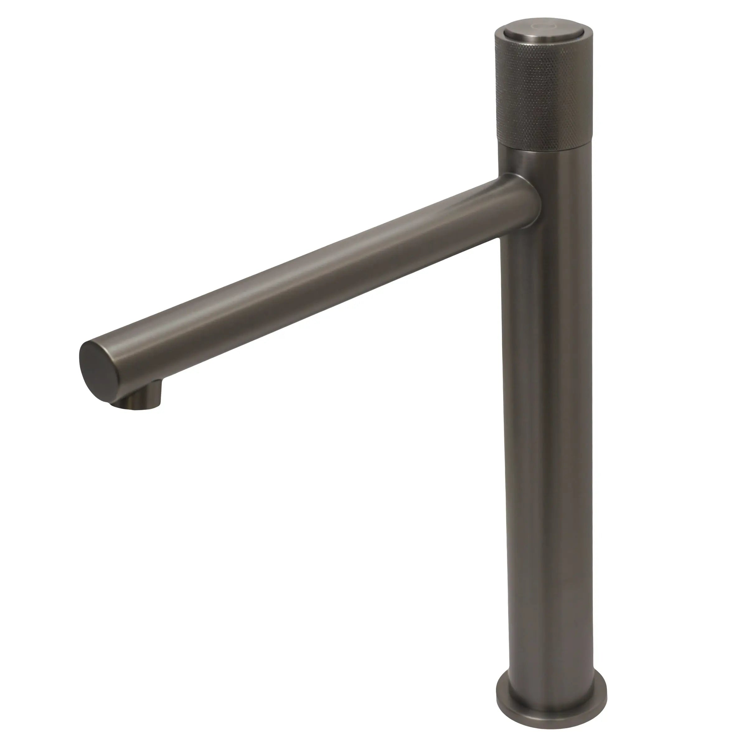 Kodaen NoHo Thermostatic Control Vessel Sink Bathroom Faucet in graphite black.