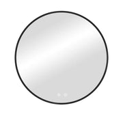 Kodaen  ROUNDY Circular Black framed back-lit LED mirror. 28"