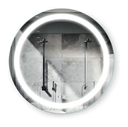 Kodaen ROUNDY  circular Framless front-lit LED mirror. Round style. 24" diameter