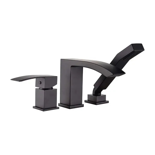 Kodaen SATRO  Bathroom 3-hole deckmount tub filler. Matte black.