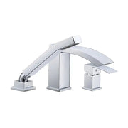 Kodaen SATRO  Bathroom 3-hole deckmount tub filler. Polished chrome.