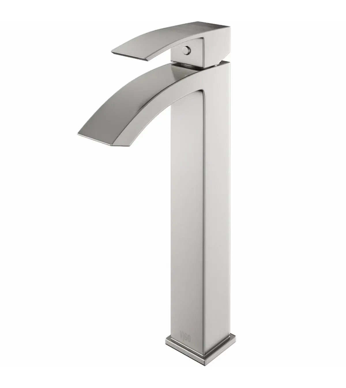 Kodaen SATRO Vessel Sink Bathroom Faucet in brushed nickel.
