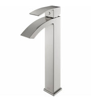 Kodaen SATRO Vessel Sink Bathroom Faucet in brushed nickel.