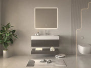 Kodaen SEAMLYSS  Framless back-lit LED mirrors. 35"Wx32"H