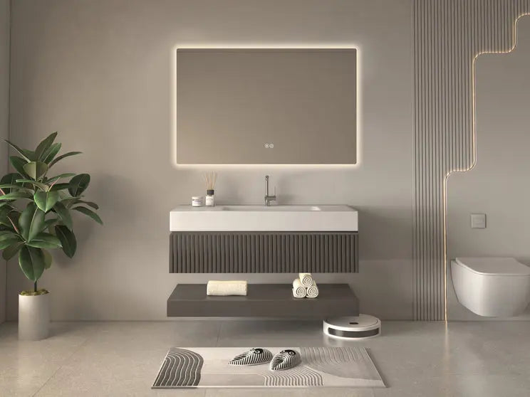 Kodaen SEAMLYSS  Framless back-lit LED mirrors. 47"Wx32"H