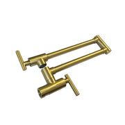 Kodaen SLEEK Wallmount Kitchen Pot Filler Brushed Gold