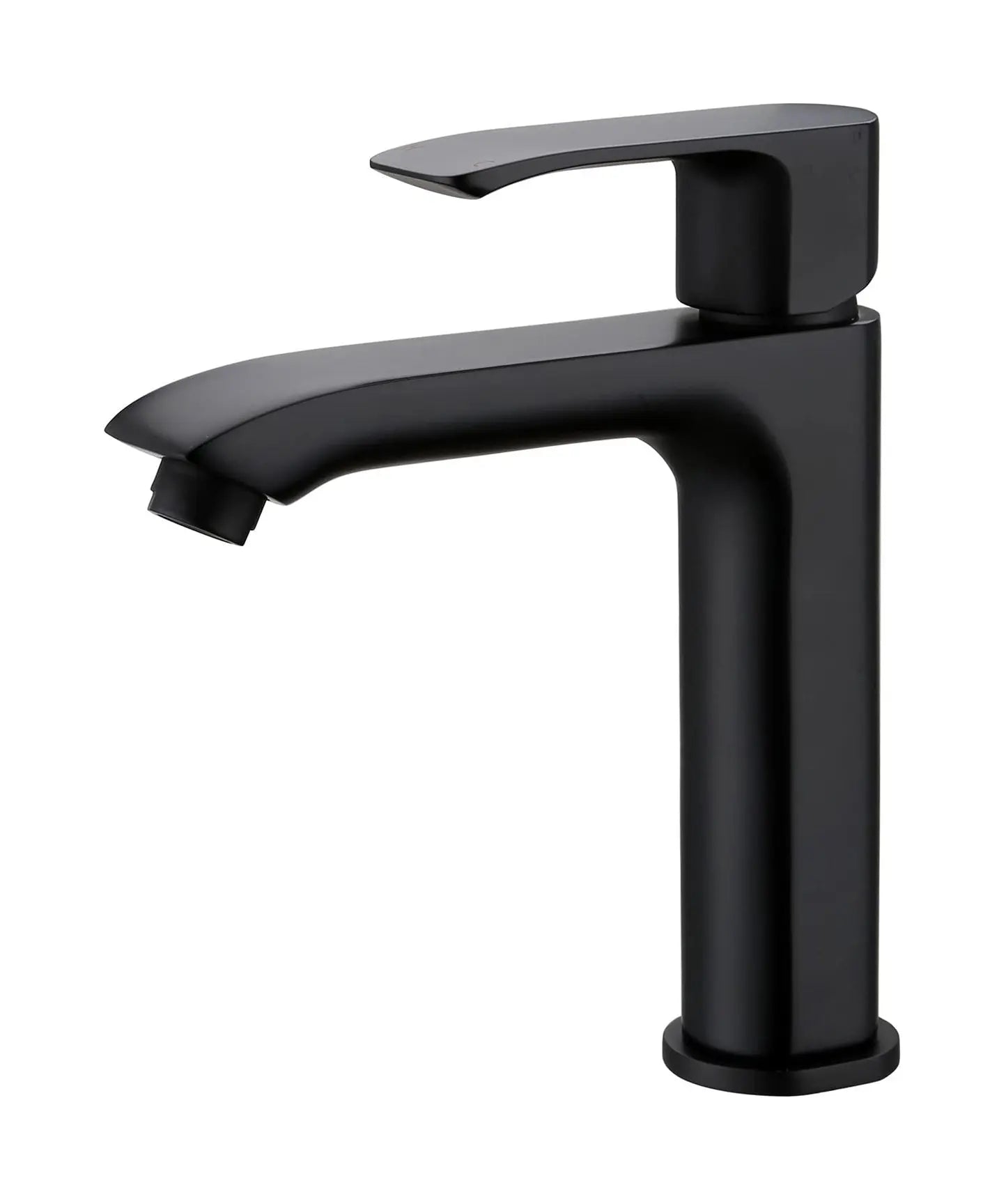 Kodaen SLIM Single Hole Bathroom Faucet in matte black.
