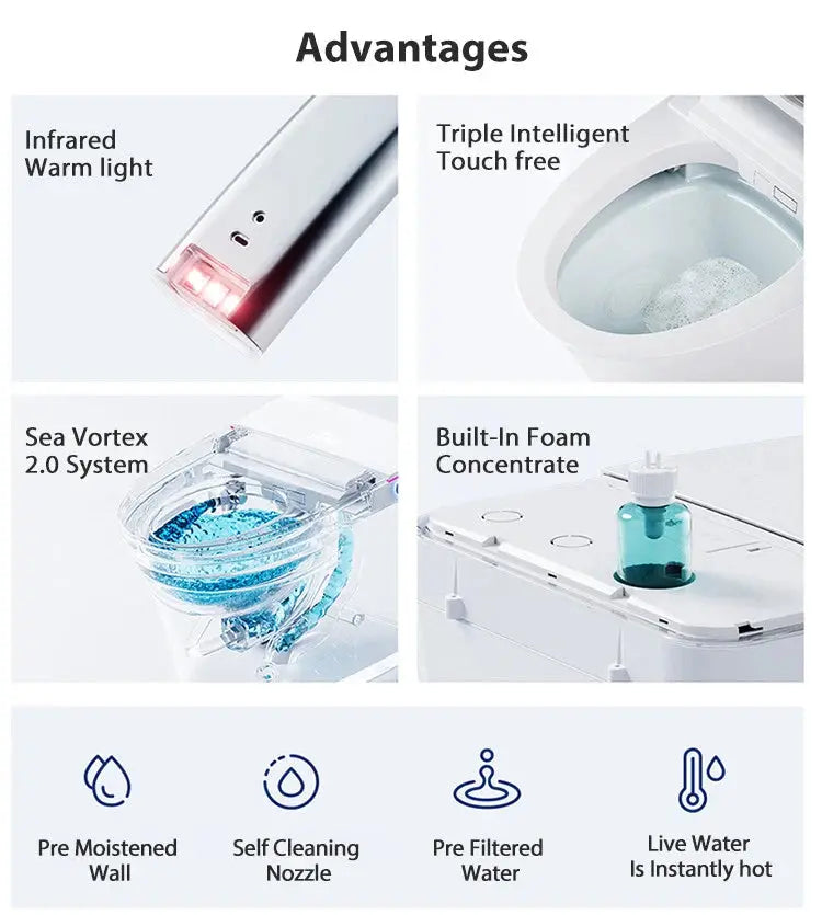 Kodaen Smart toilet with built-in tank - SMT-V9D
