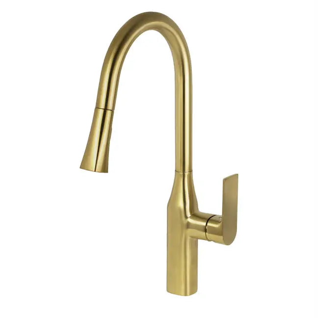 Kodaen TIMELYSS Pull-down Dual Spray Kitchen Faucet Brushed Gold