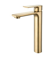 Kodaen TIMELYSS Vessel Sink Bathroom Faucet in brushed gold.
