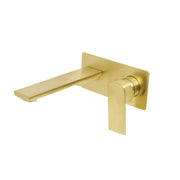 Kodaen TIMELYSS Wallmount Bathroom Faucet  in brushed gold.