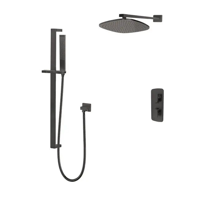 Kodaen TIMELYSS serie. 2-way thermostatic shower faucet. F56127GG-W10AZ Graphite Black