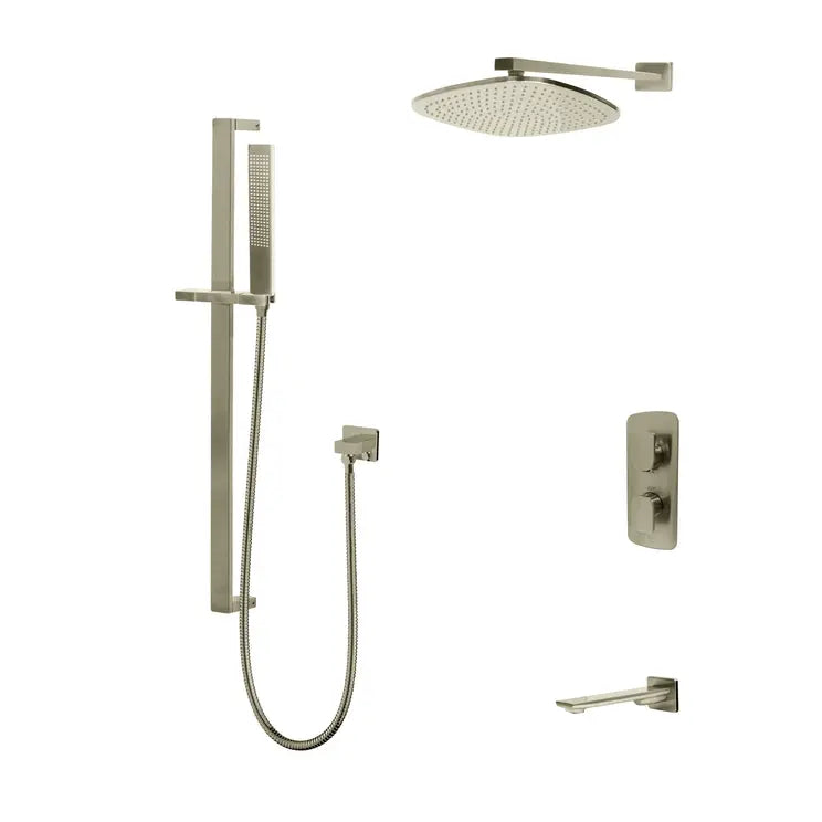 Kodaen TIMELYSS serie. 3-way thermostatic shower faucet. F57127BN-W12ATS Brushed Nickel