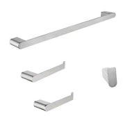 Kodaen TIMELYSS serie. 4-pic bathroom hardware set in brushed nickel.