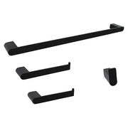 Kodaen TIMELYSS serie. 4-pic bathroom hardware set in matte black.
