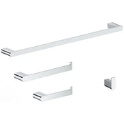 Kodaen TIMELYSS serie. 4-pic bathroom hardware set in polished chrome.