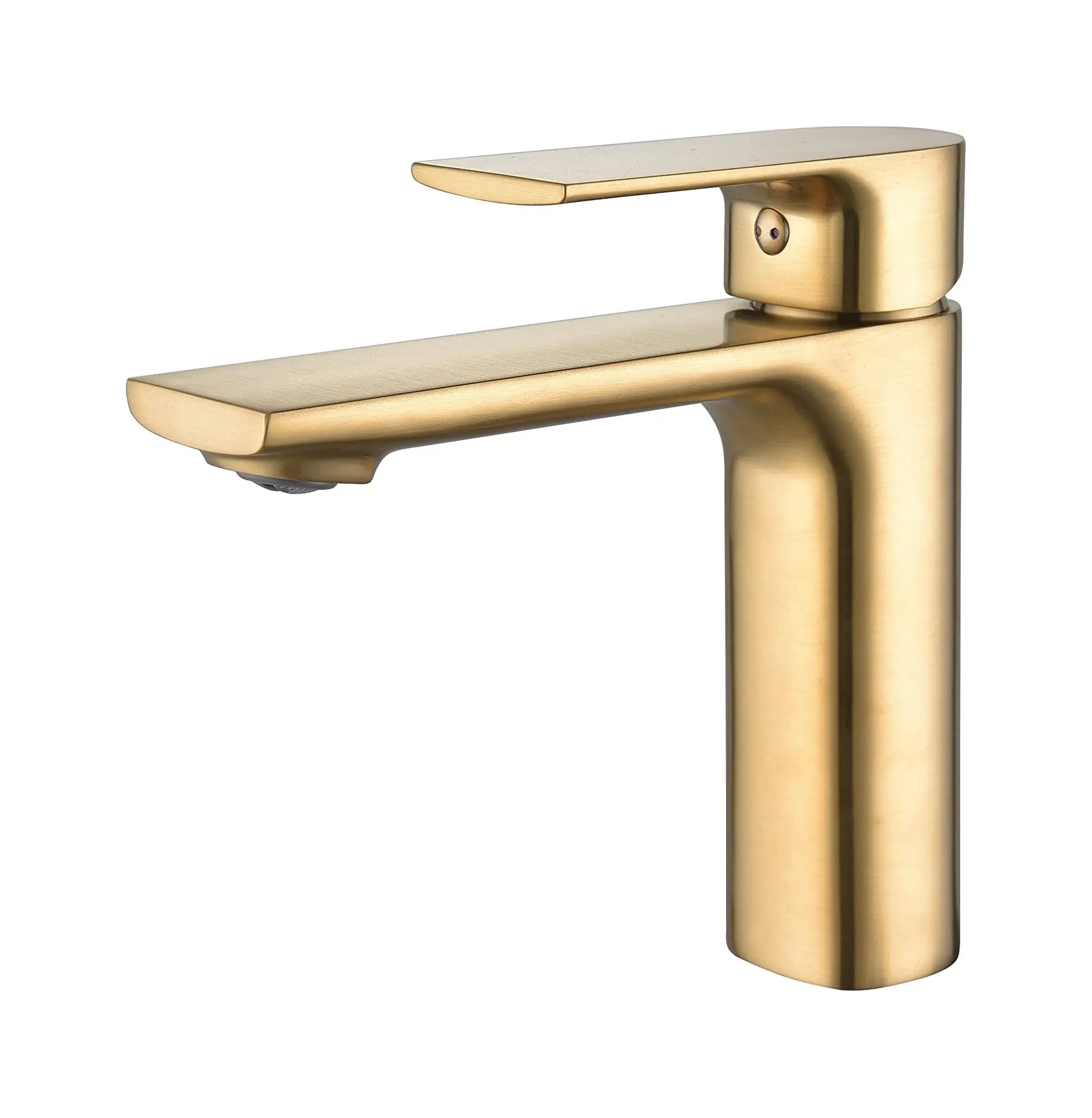 Kodaen TIMELYSS series. Basin faucet in brushed gold.