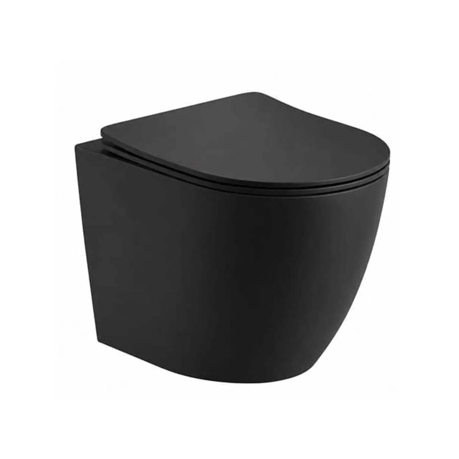 Kodaen Wall Hung Toilet Set Includes Toilet Bowl, In wall Tank & Actuator Plate - Matte Black