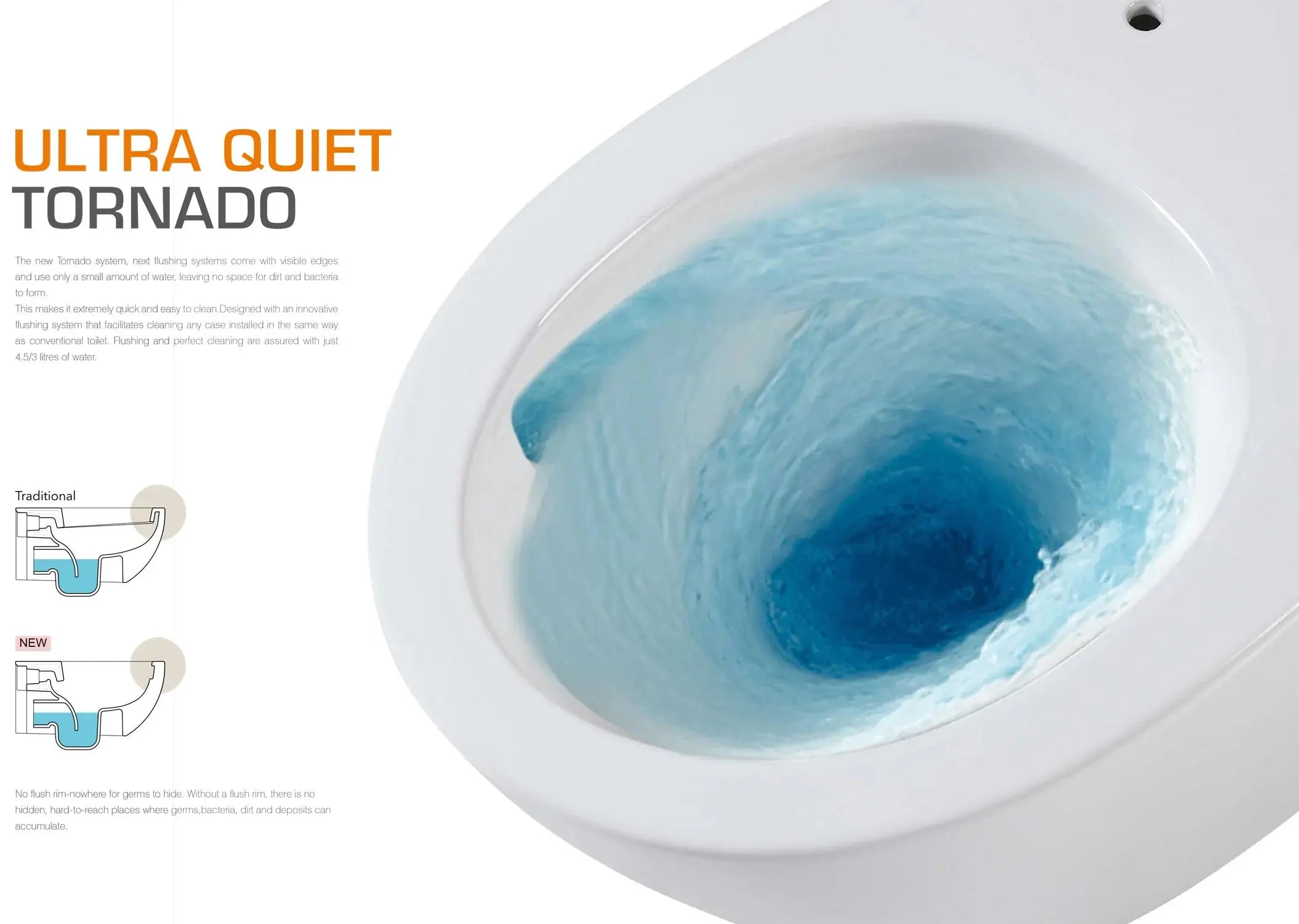 Kodaen Wall Hung Toilet Set Includes Toilet Bowl, In wall Tank & Actuator Plate - Matte Black