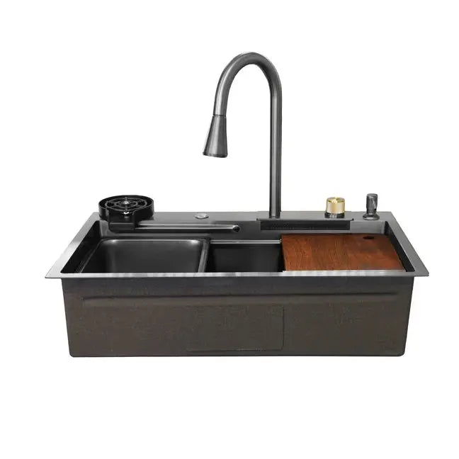 Kodaen Waterfall Workstation Kitchen Sink with Cup washer - ADL-7546H