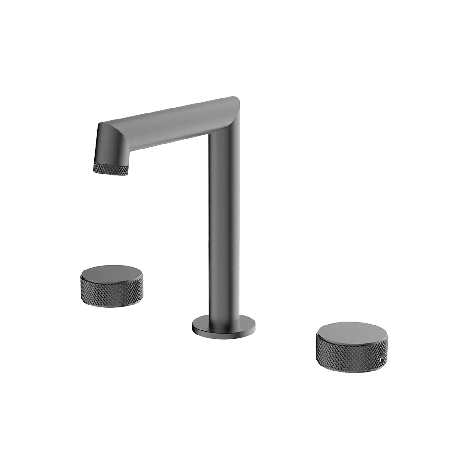 KodaenNoHo Three Holes Widespread Bathroom Faucet in Graphite