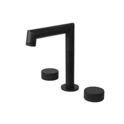 KodaenNoHo Three Holes Widespread Bathroom Faucet in Matte Black