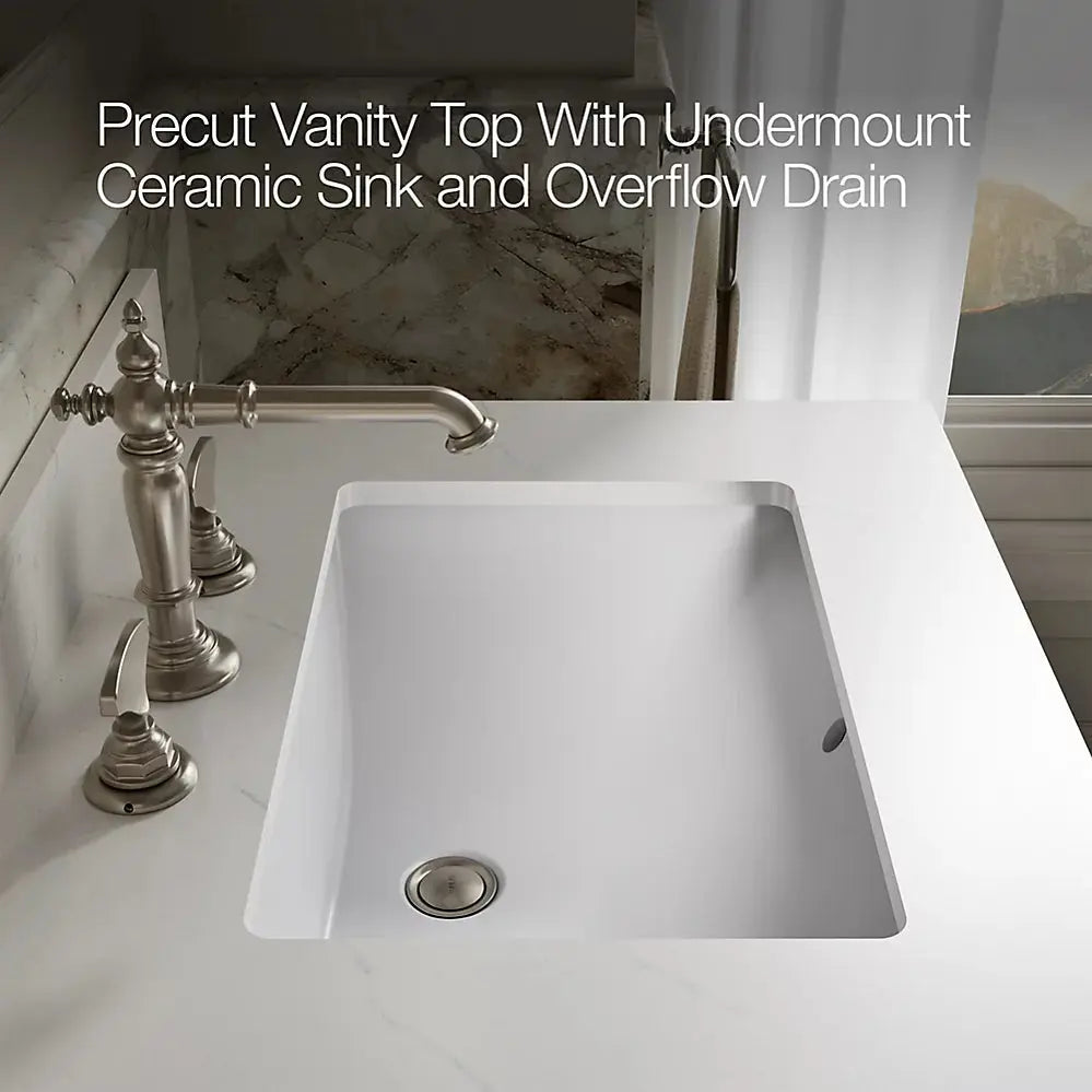 Kohler Alouette 60" Bathroom Vanity Cabinet with Sinks and Quartz Top - Plumbing Market