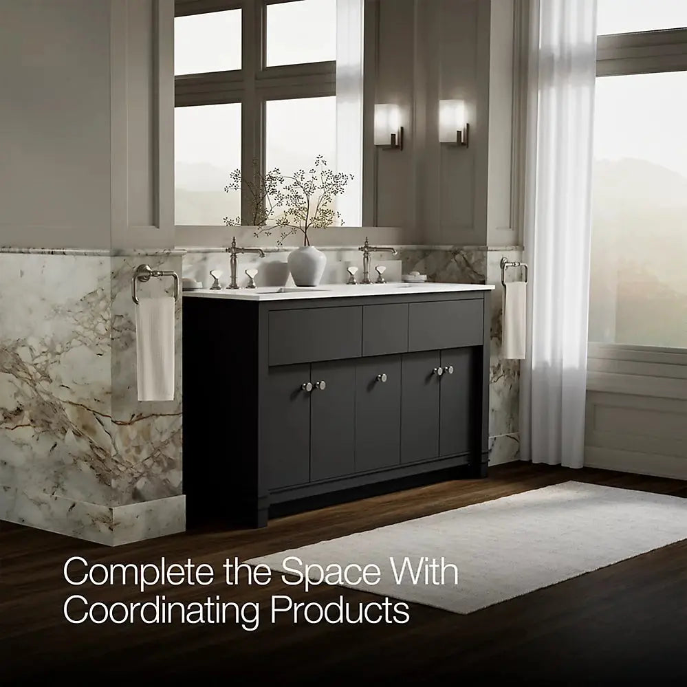 Kohler Alouette 60" Bathroom Vanity Cabinet with Sinks and Quartz Top - Plumbing Market