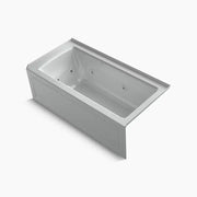 Kohler Archer 60" x 30" alcove Heated BubbleMassage air bath and whirlpool, right drain K-1947-XGHRA-95 - Plumbing Market