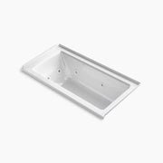Kohler Archer 60" x 30" alcove Heated BubbleMassage air bath and whirlpool, right drain K-1947-XHGHR-0 - Plumbing Market