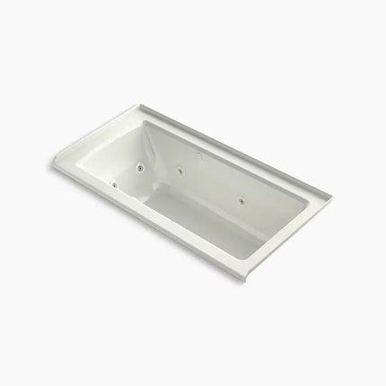Kohler Archer 60" x 30" alcove Heated BubbleMassage air bath and whirlpool, right drain K-1947-XHGHR-NY - Plumbing Market