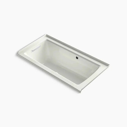 Kohler Archer 60" x 30" alcove Heated BubbleMassage air bath with Bask heated surface, left drain K-1947-GHLW-NY - Plumbing Market
