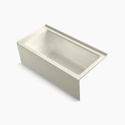 Kohler Archer 60" x 30" alcove Heated BubbleMassage air bath with Bask heated surface, right drain K-1947-GHRAW-96 - Plumbing Market