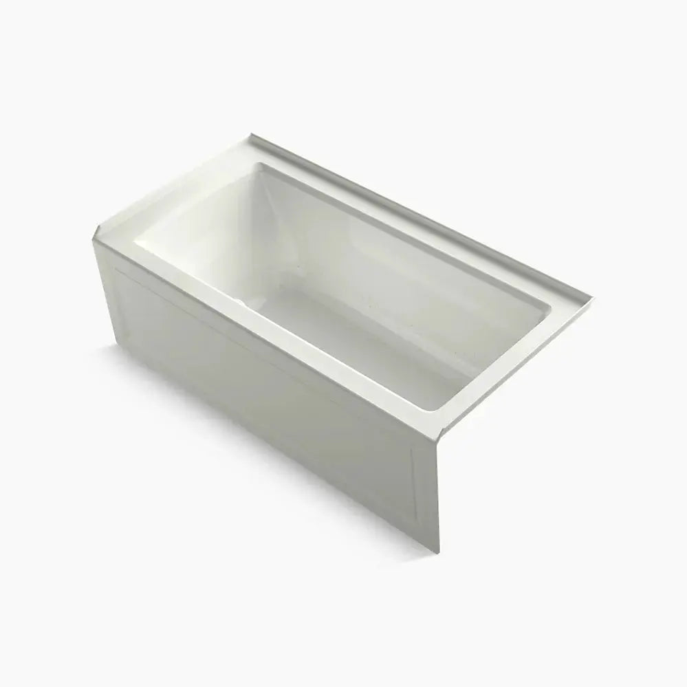 Kohler Archer 60" x 30" alcove Heated BubbleMassage air bath with Bask heated surface, right drain K-1947-GHRAW-NY - Plumbing Market