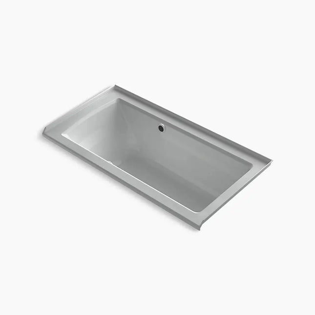 Kohler Archer 60" x 30" alcove Heated BubbleMassage air bath with Bask heated surface, right drain K-1947-GHRW-95 - Plumbing Market